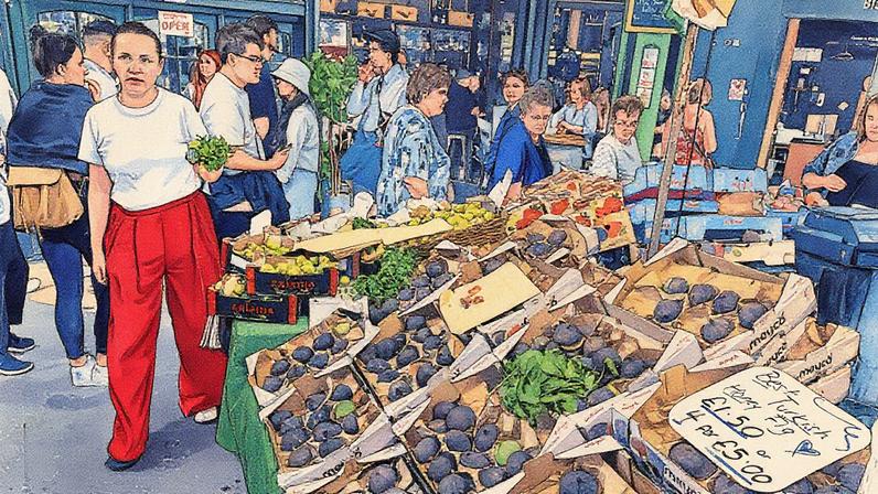 Mercado de Borough em Londres, Reino Unido, em 27 de agosto de 2024. (Foto: Mike Kemp | In Pictures | Getty Images)