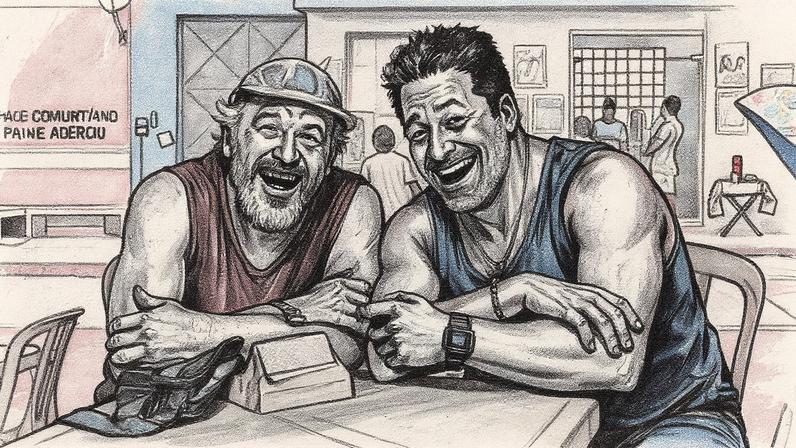 Luisão e Pablo em cena da série 'Pablo & Luisão' (Foto: Reprodução)