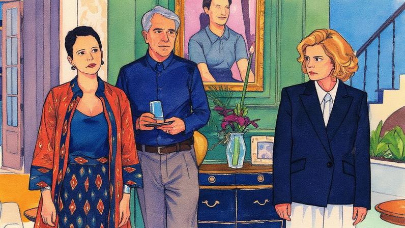 Celina, Eugênio e Odete Roitman posam para a foto (Foto: Reprodução)