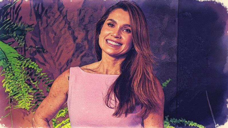 Flávia Alessandra em evento da Globo (Foto: Reprodução)