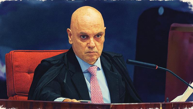 Alexandre de Moraes durante julgamento da trama golpista no STF (Foto: Reprodução)