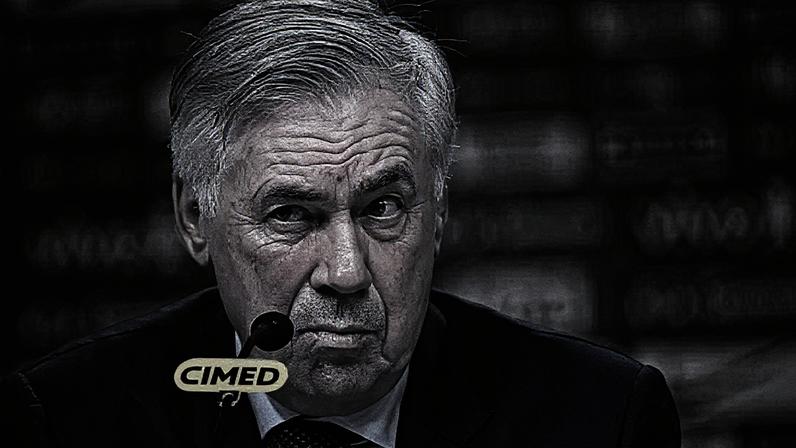 Carlo Ancelotti durante convocação da seleção brasileira (Foto: Reprodução)