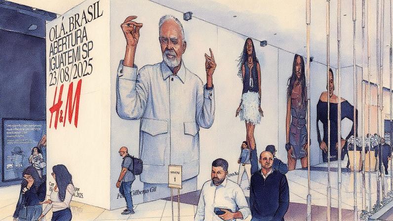 Fachada da H&M em um shopping (Foto: Reprodução)