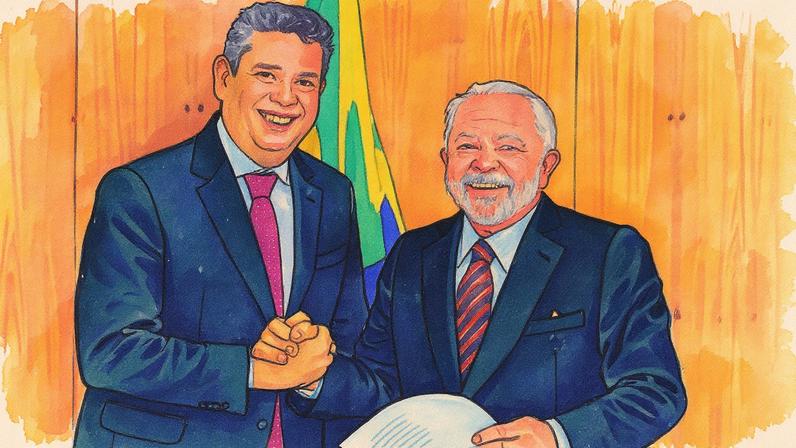 Ministro da Secretaria-Geral, Márcio Macêdo, e presidente Lula em reunião no Palácio do Planalto (Foto: Reprodução)