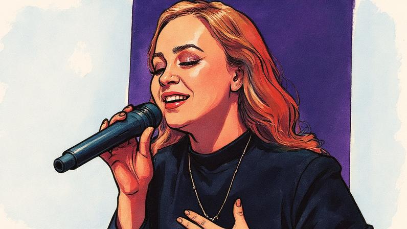 Bruna Karla canta seus sucessos na Orla de Camburi, em Vitória (ES) (Foto: Reprodução)