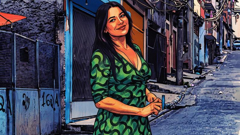 Dira Paes interpreta Lígia em 'Três Graças' (Foto: Reprodução)