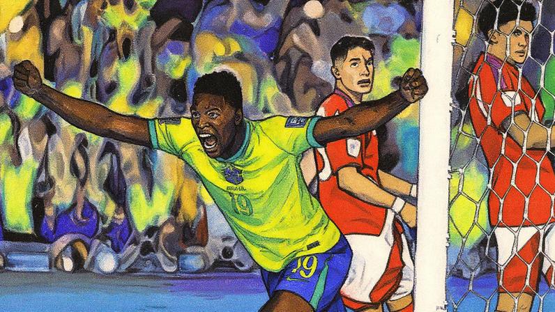 Luiz Henrique se destaca em partida contra o Chile (Foto: Reprodução)