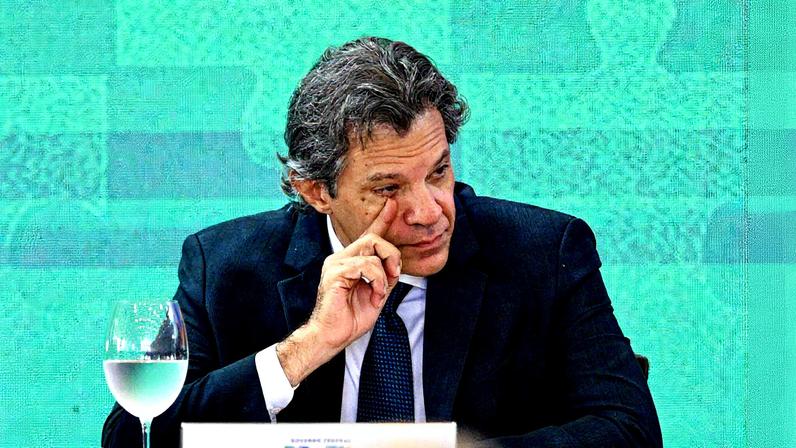 Ministro da Fazenda, Fernando Haddad, durante evento (Foto: Reprodução)