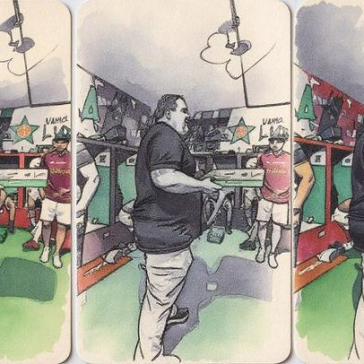 Presidente da Portuguesa-RJ viraliza ao amassar pizza antes da final do campeonato