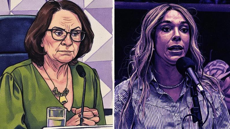 Senadora Damares Alves e deputada federal Erika Hilton posam para foto (Foto: Reprodução)