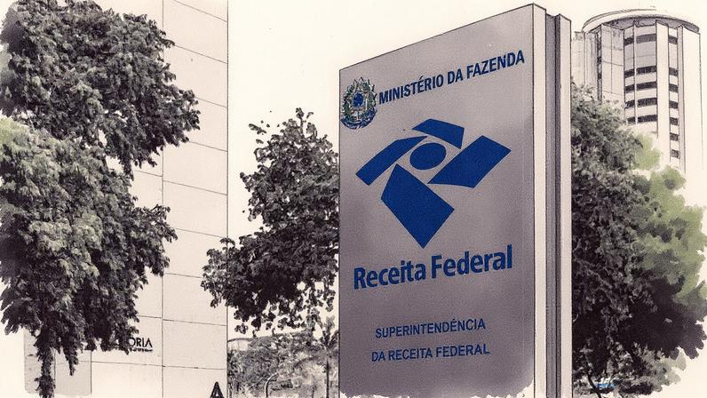 Fachada do prédio da Superintendência da Receita Federal em Brasília (Foto: Reprodução)