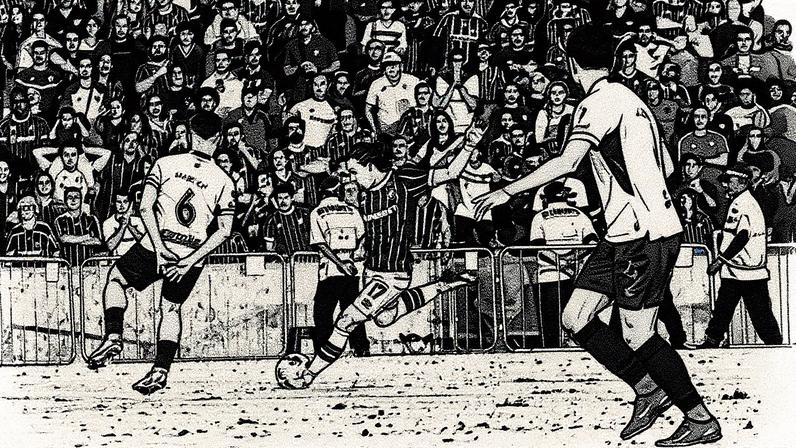 Canobbio marcou o primeiro gol para o Fluminense em uma partida (Foto: Reprodução)