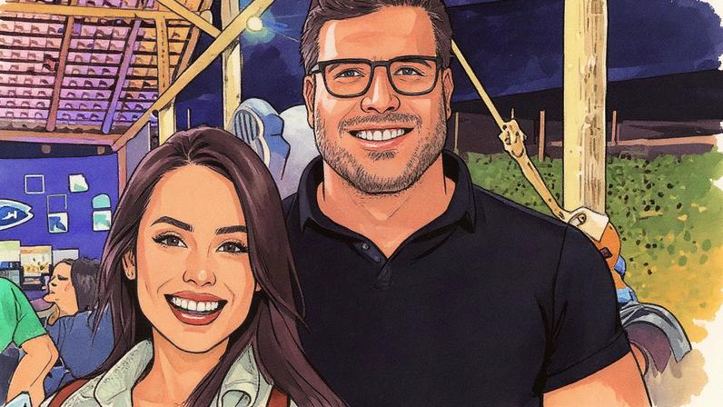 Empresário René da Silva Nogueira Júnior e a delegada Ana Paula Balbino, da PCMG, posam juntos (Foto: Reprodução)