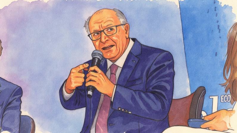 Vice-presidente Geraldo Alckmin fala sobre a importância da química entre as pessoas para o relacionamento entre países (Foto: Reprodução)