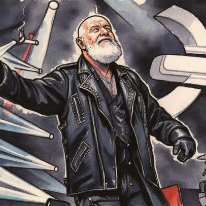 Rob Halford, do Judas Priest, se casa em cerimônia simples à beira da piscina