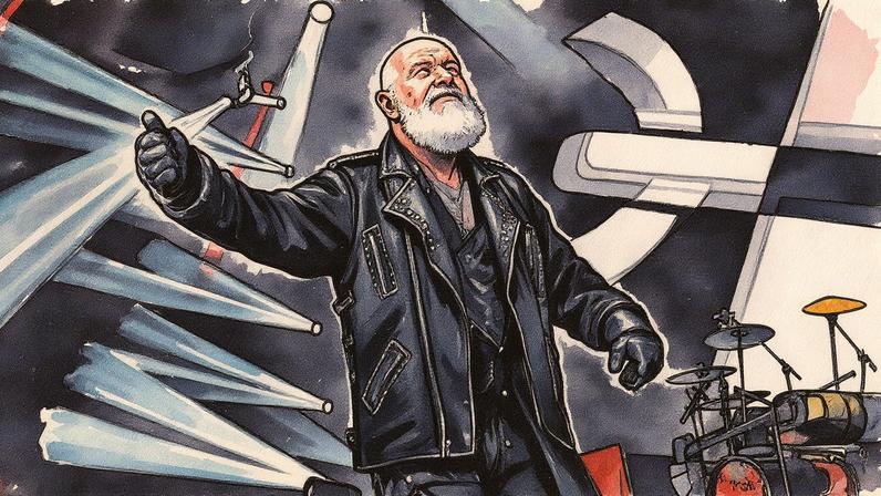 Rob Halford, vocalista do Judas Priest, anunciou que se casou com seu parceiro de 30 anos em uma cerimônia pequena e privada no ano passado (Foto: Reprodução)