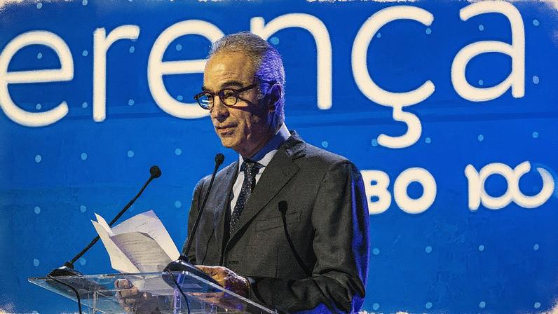 João Roberto Marinho durante a entrega do Prêmio Faz Diferença, do GLOBO, em julho (Foto: Reprodução)