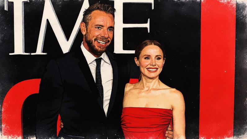 Dax Shepard e Kristen Bell posam juntos em um evento (Foto: Reprodução)