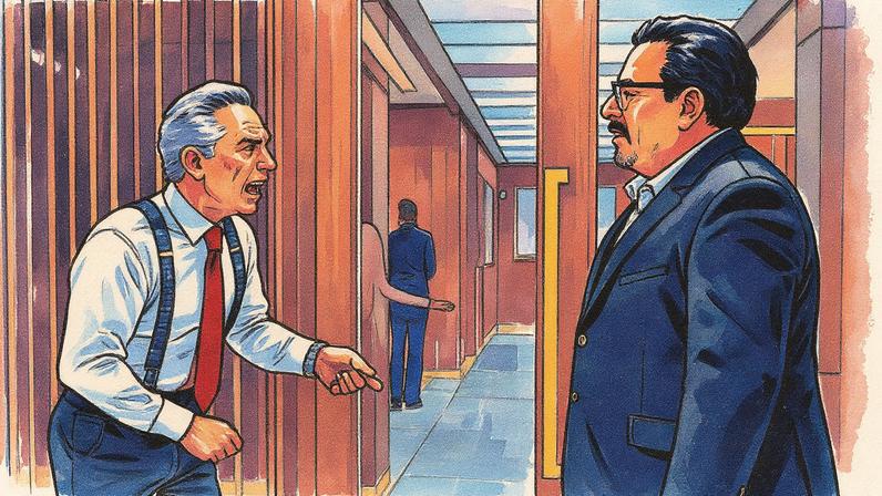 Marco Aurélio e Freitas em cena (Foto: Reprodução)