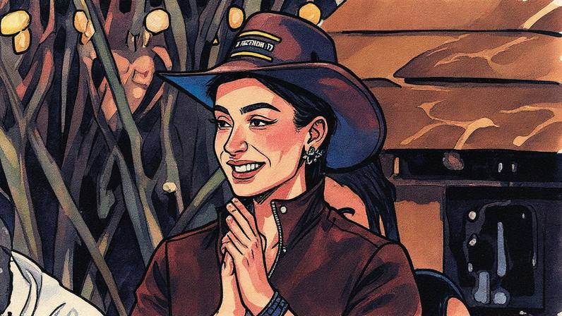 Michelle Barros se prepara para disputar a primeira prova do Fazendeiro (Foto: Reprodução)