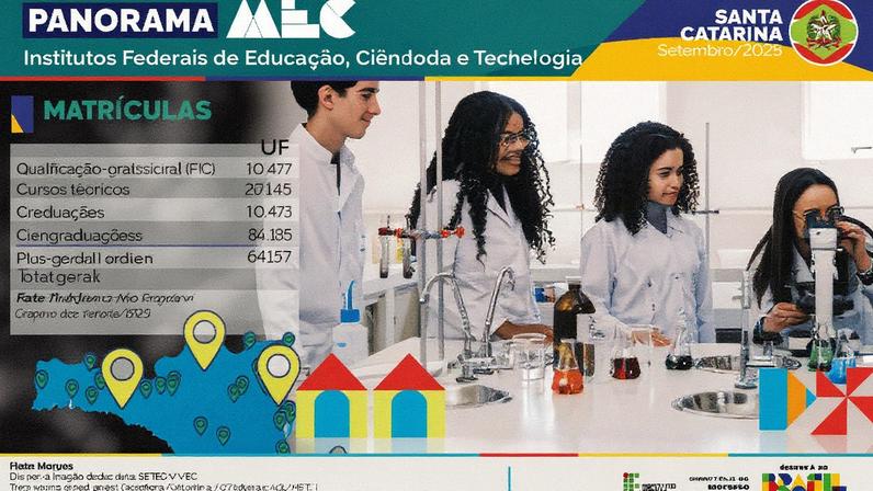 Investimentos do MEC na Rede Federal de Santa Catarina