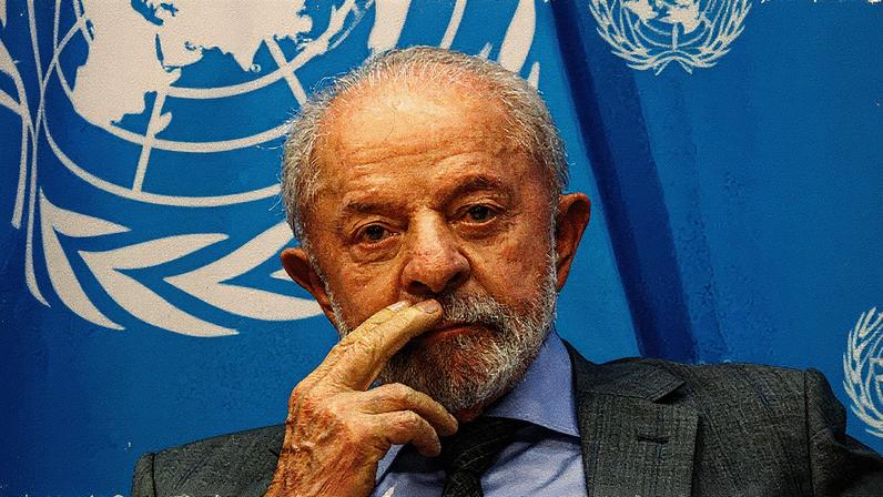 Lula durante discurso na Assembleia-Geral da ONU (Foto: Reprodução)