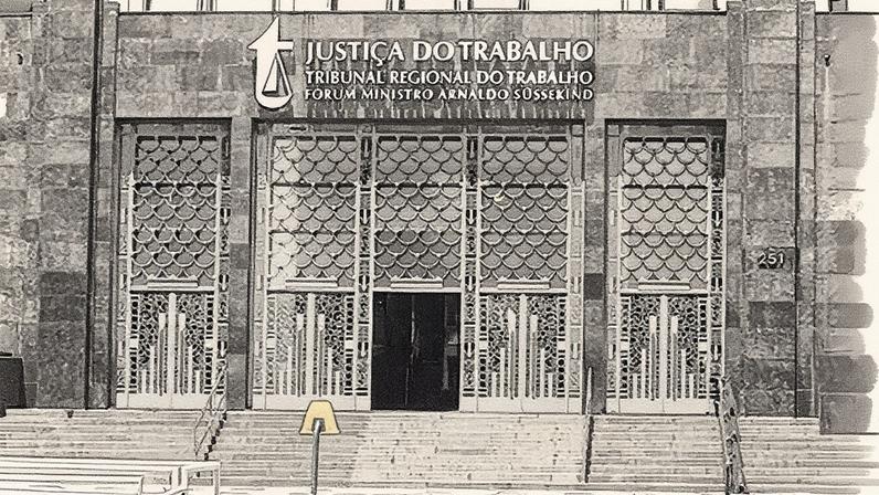 Fachada do edifício-sede do Tribunal Regional do Trabalho do Rio de Janeiro (Foto: Reprodução)