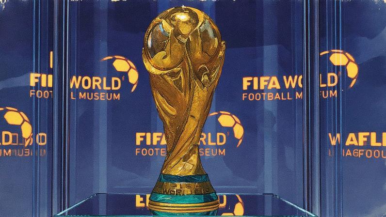 Taça da Copa do Mundo em destaque (Foto: Reprodução)