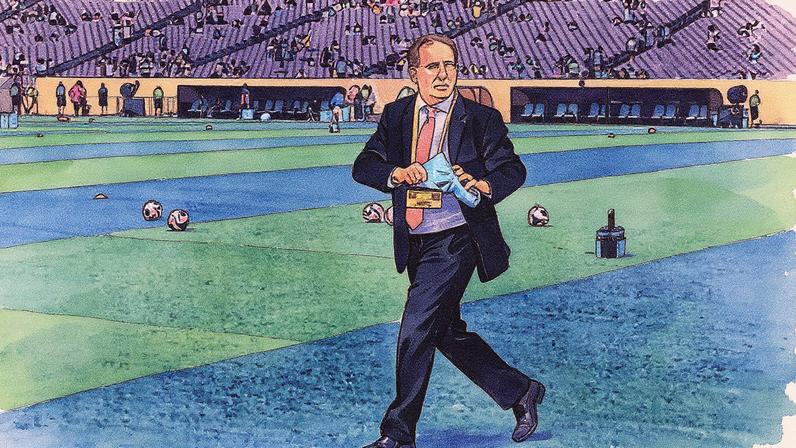 John Textor, dono da SAF do Botafogo, posando para a foto (Foto: Reprodução)