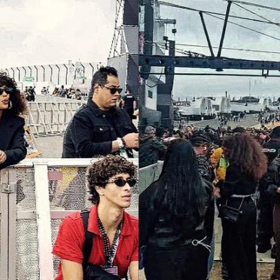 Taís Araújo e Lázaro Ramos prestigiam show de Jota.pê em grande estilo