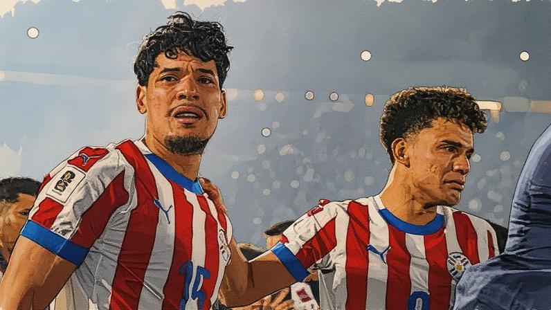 Gustavo Gómez celebra a classificação do Paraguai para a Copa do Mundo (Foto: Reprodução)