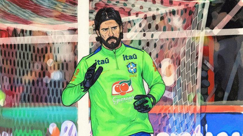 Alisson elogiou o trabalho de Carlo Ancelotti na Seleção (Foto: Reprodução)