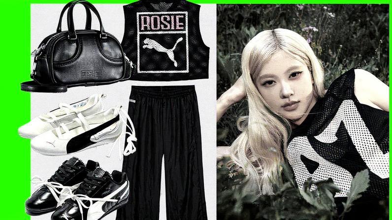 Coleção de calçados, roupas e acessórios esportivos da parceria entre Rosé e Puma (Foto: Reprodução)