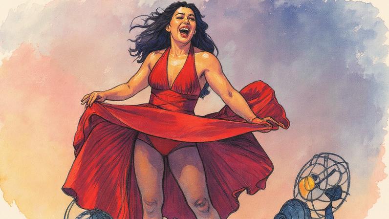 Atriz Claudia Raia em cena da peça 'Cenas da Menopausa' (Foto: Reprodução)