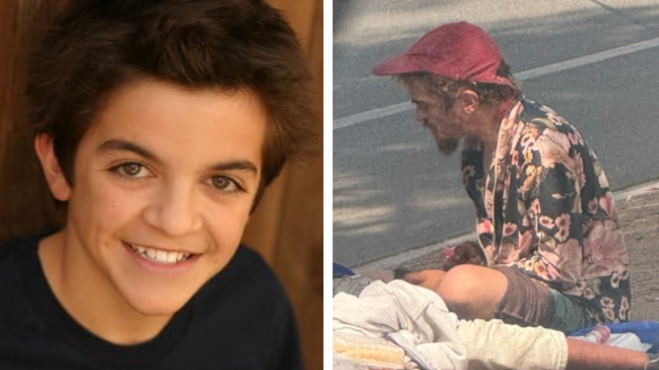 Ator Tyler Chase na televisão quando criança e atualmente (Foto: Reprodução)