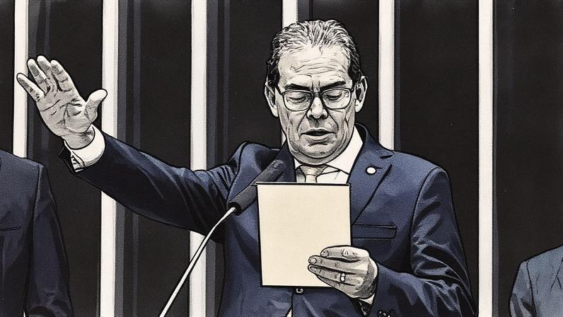 Deputado Paulinho da Força durante sua cerimônia de posse em 30 de novembro de 2023 (Foto: Reprodução)