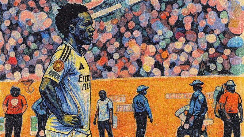 Jogador do Real Madrid em campo durante partida (Foto: Reprodução)