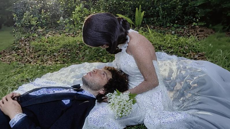 Benny Blanco and Selena Gomez tied the knot on Saturday in Ralph Lauren designs. Petra Collins, courtesy of Selena Gomez