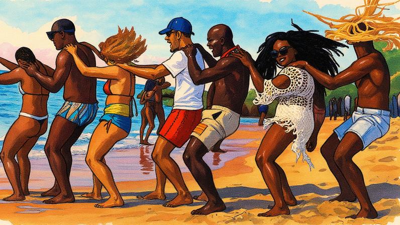 Cena do videoclipe 'Cavalinho', de Pedro Sampaio e Gasparzinho (Foto: Reprodução)