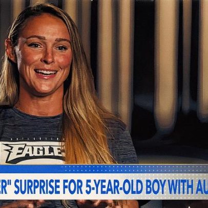 Kylie Kelce expressa empolgação com o noivado de Taylor Swift e Travis Kelce