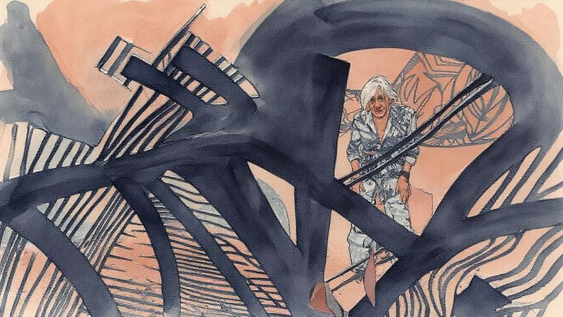 Maria Bonomi na Sala do Amor Inscrito, no Paço Imperial (Foto: Reprodução)