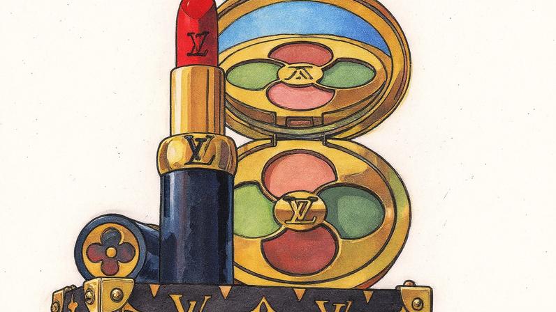 Batons da Louis Vuitton com preço próximo a mil reais cada (Foto: Reprodução)