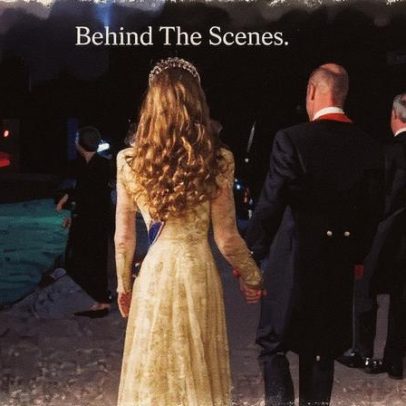 Príncipe William e Kate Middleton demonstram afeto em evento oficial