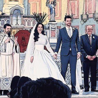 Gustavo e Laís Caldas celebram casamento em grande estilo em São Paulo
