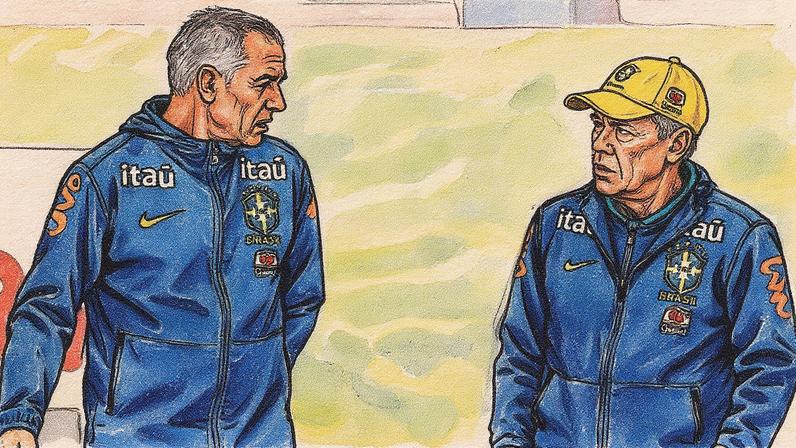 Treino da seleção brasileira é comandado por Paul Clement, auxiliar de Ancelotti (Foto: Reprodução)