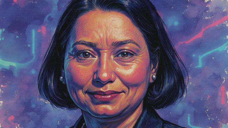 Retrato de Shelly Shetty, diretora administrativa e chefe de títulos soberanos da Ásia e Américas na Fitch Ratings (Foto: Reprodução)