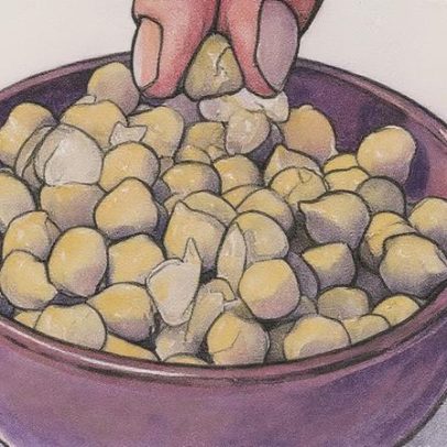 Descubra o truque infalível para descascar grão-de-bico facilmente