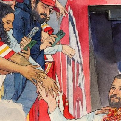 'Maré vermelha' dos Chiefs toma conta da Neo Química Arena em São Paulo