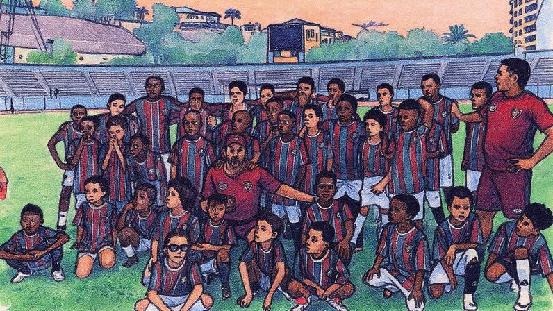 Flu Camp na Angola (Foto: Reprodução)