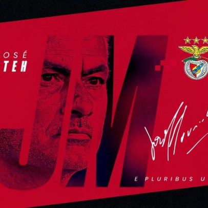 Benfica anuncia José Mourinho como novo comandante da equipe